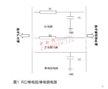 RC電路或者單電阻、單電容電路