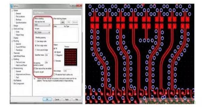 PCB 設(shè)計工具如果能夠控制共面波導(dǎo)和波導(dǎo)過孔的創(chuàng)建，將有助于顯著減少設(shè)計錯誤和縮短設(shè)計時間。