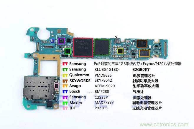 Galaxy Note5拆解，與S系列差距日漸模糊