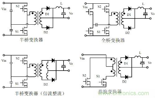 開關電源“各種拓撲結構”的對比與分析！