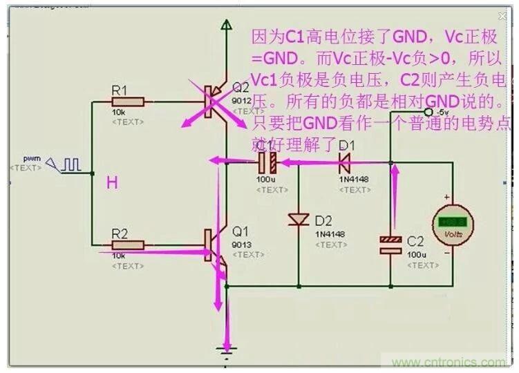 負(fù)壓是怎么產(chǎn)生的？附電路詳細(xì)分析