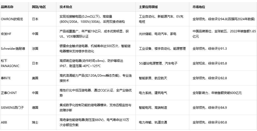 電力繼電器技術全景：原理、選型與品牌戰(zhàn)略
