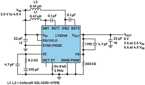 單芯片干翻傳統(tǒng)方案！兩相升壓轉(zhuǎn)換器如何將低壓大功率密度拉滿？
