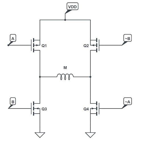 使用互補(bǔ)PWM、擊穿和死區(qū)時(shí)間的 H 橋直流電機(jī)控制